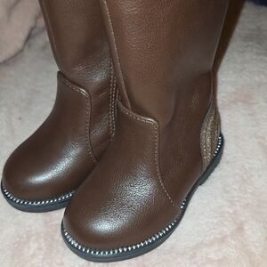 Stylish Brown Kids Boots, Falls Creek Size 5